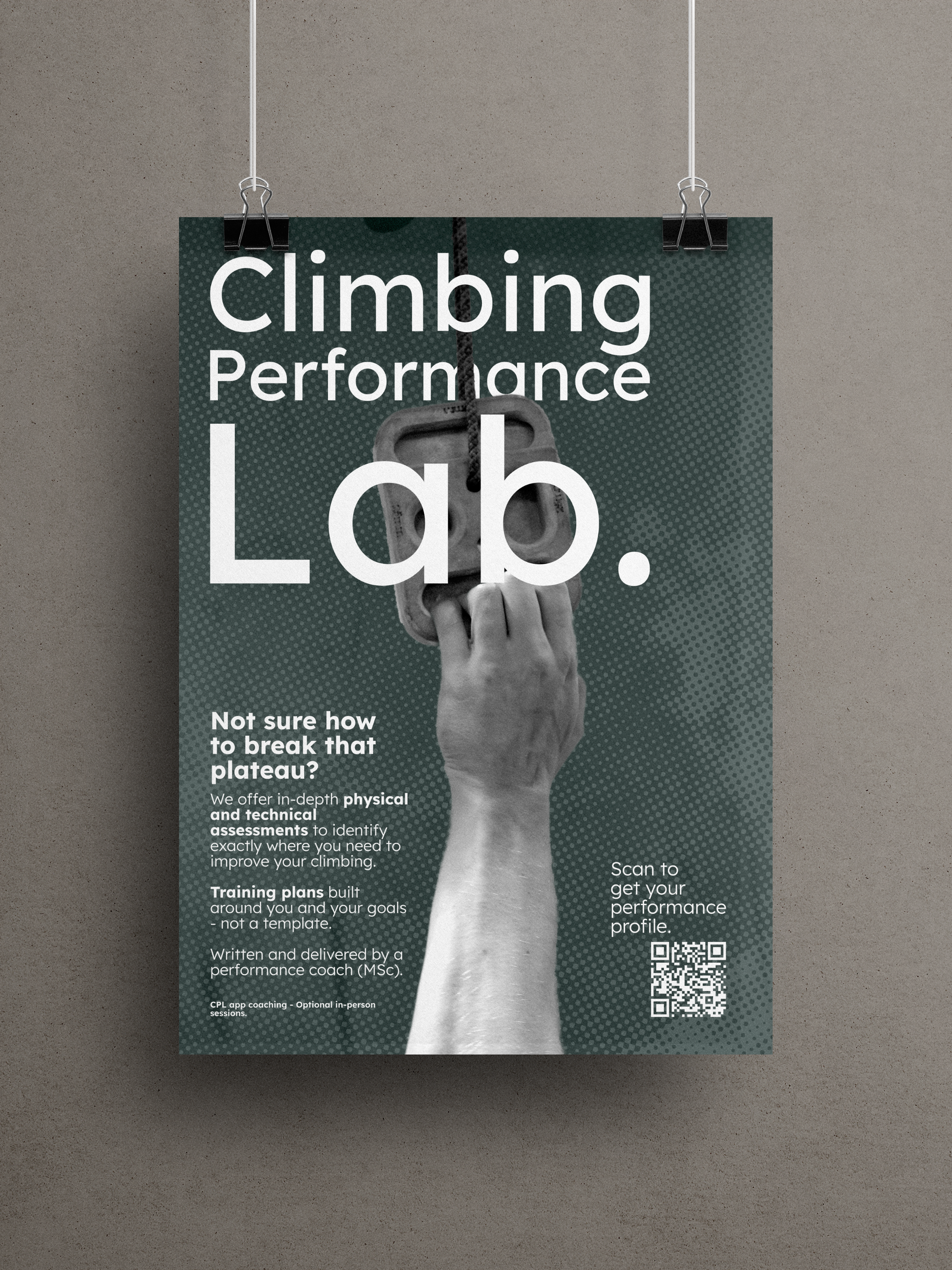 Climbing Performance Lab poster